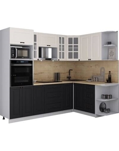 Кухонный гарнитур Интерлиния Мила Деко 1.68x2.4 PR