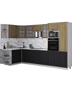 Кухонный гарнитур Интерлиния Мила Деко 1.68x3.2 LV