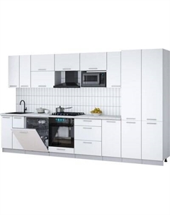 Кухонный гарнитур Интерлиния Мила Gloss 3.6-ПМ2