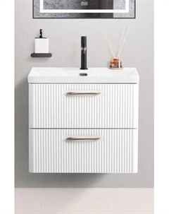 Тумба с умывальником BelBagno Lucido DUE-600-2C-SO-BL-P + BB-8076-3-60 Belbagno