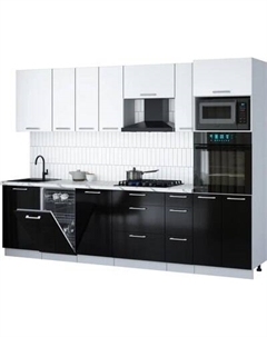 Кухонный гарнитур Интерлиния Мила Gloss 2.9-ПМ3