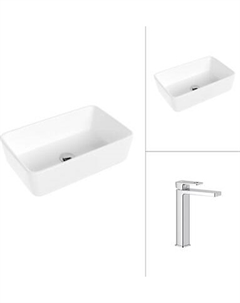 Умывальник со смесителем Lauter 21674A + Cascade 21СК0655C