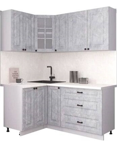 Кухонный гарнитур Интерлиния Мила Деко 1.2x1.7