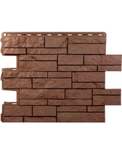 Сайдинг Альта-профиль Камень Шотландия ЭКО Терракотовый