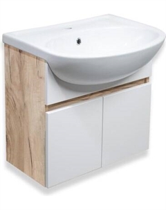 Тумба с умывальником Runo Лада 50 + Уют 50