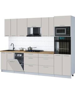 Кухонный гарнитур Интерлиния Мила Gloss 2.85-ПМ3