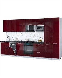 Кухонный гарнитур Интерлиния Мила Gloss 3.5-ПМ4