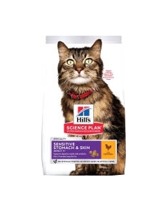 Сухой корм для кошек Hill's Science Plan Adult 1+ Sensitive Stomach & Skin