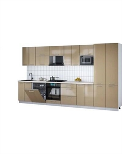 Кухонный гарнитур Интерлиния Мила Gloss 3.8-ПМ2