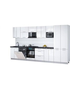 Кухонный гарнитур Интерлиния Мила Gloss 3.8-ПМ2