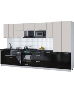 Кухонный гарнитур Интерлиния Мила Gloss 3.6-ПМ2