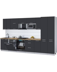 Кухонный гарнитур Интерлиния Мила Gloss 3.6-ПМ2