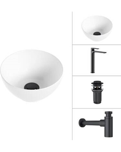 Умывальник со смесителем Lauter 21601E + Reef 21CK8678BS + сифон 21635B + дон.клапан 21190B