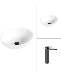 Умывальник со смесителем Lauter 21652 + Cascade 21СК0655BS