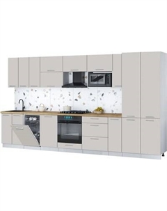 Кухонный гарнитур Интерлиния Мила Gloss 3.8-ПМ4