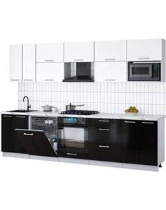 Кухонный гарнитур Интерлиния Мила Gloss 3.0-ПМ2