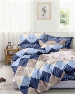 Комплект постельного белья LUXOR № 2007126-5 Синяя В A/B (N) 1.5сп Luxor