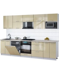 Кухонный гарнитур Интерлиния Мила Gloss 3.0-ПМ2