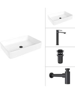 Умывальник со смесителем Lauter 21842 + Moon 21СК8691BS + сифон 21635B + дон.клапан 21190B