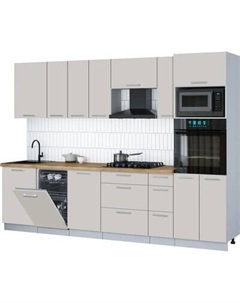 Кухонный гарнитур Интерлиния Мила Gloss 2.9-ПМ3