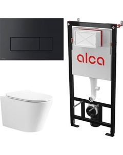 Унитаз подвесной с инсталляцией Cerutti Faro Aria Tornado + Alca 578 / CT10833+AM101/1120+M578
