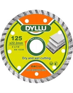 Отрезной диск алмазный DYLLU 125x7.5x22.2мм / DTDC3K03 Dyllu
