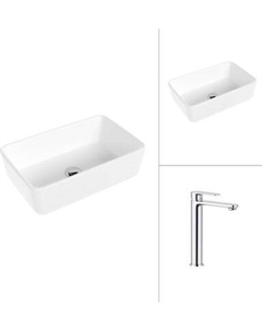 Умывальник со смесителем Lauter 21674A + Moon 21СK81691C