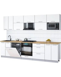 Кухонный гарнитур Интерлиния Мила Gloss 3.0-ПМ2