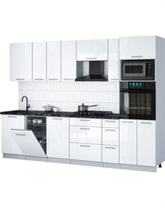 Кухонный гарнитур Интерлиния Мила Gloss 2.9-ПМ3