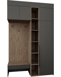 Секция в прихожую Рэйгрупп Рэй P245-B2-WKW В2