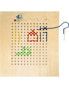 Развивающий игровой набор ЛЭМ Шнуровка Вышивание / 446-2 Лэм