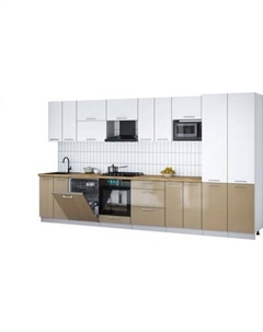 Кухонный гарнитур Интерлиния Мила Gloss 3.8-ПМ2