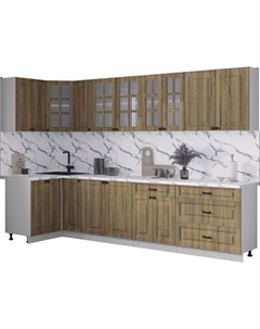 Кухонный гарнитур Интерлиния Мила Деко 1.2x3.1