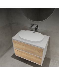 Тумба с умывальником ЗОВ Парма 80 / P80LWP0MHMC1A-LDSPW6002 Зов