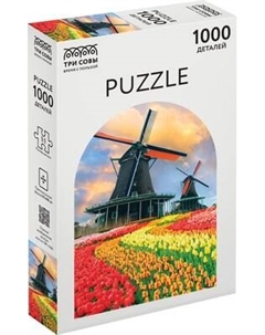 Пазл Три совы Ветряные мельницы / ПК1000_54683