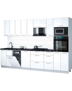 Кухонный гарнитур Интерлиния Мила Gloss 3.1-ПМ3