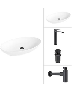 Умывальник со смесителем Lauter 21571 + Moon 21СК8691BS + сифон 21635B + дон.клапан 21190B