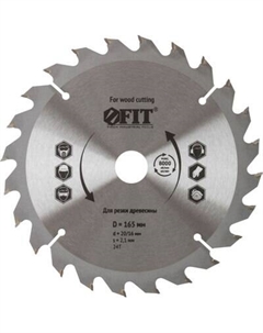 Пильный диск FIT Для циркулярных пил по дереву / 37731 Fit