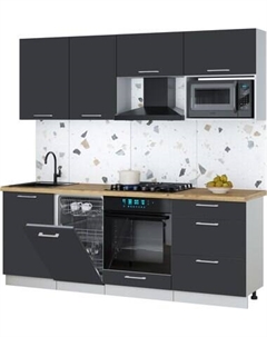 Кухонный гарнитур Интерлиния Мила Gloss 2.15-ПМ4