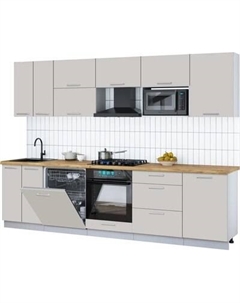 Кухонный гарнитур Интерлиния Мила Gloss 2.9-ПМ2