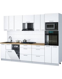 Кухонный гарнитур Интерлиния Мила Gloss 2.85-ПМ3