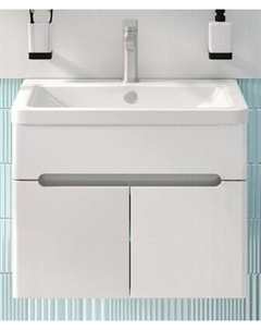 Тумба с умывальником Runo Парма 60 2 двери + Omega 60