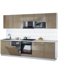 Кухонный гарнитур Интерлиния Мила Gloss 2.9-ПМ2