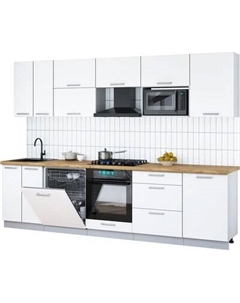 Кухонный гарнитур Интерлиния Мила Gloss 2.9-ПМ2