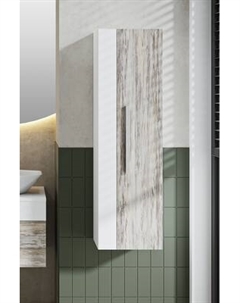 Шкаф-полупенал для ванной Runo Вудлайн 35