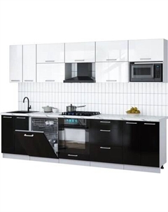 Кухонный гарнитур Интерлиния Мила Gloss 3.0-ПМ2