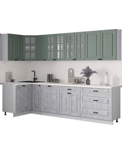 Кухонный гарнитур Интерлиния Мила Деко 1.2x2.9