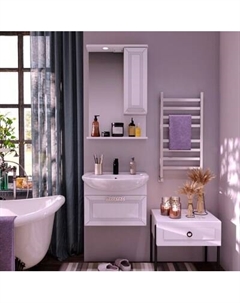 Тумба с умывальником Runo Монро 55 + Элеганс 55