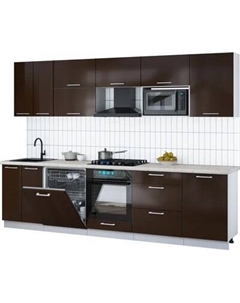 Кухонный гарнитур Интерлиния Мила Gloss 2.9-ПМ2