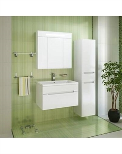 Тумба с умывальником Runo Парма 75 + Omega 75